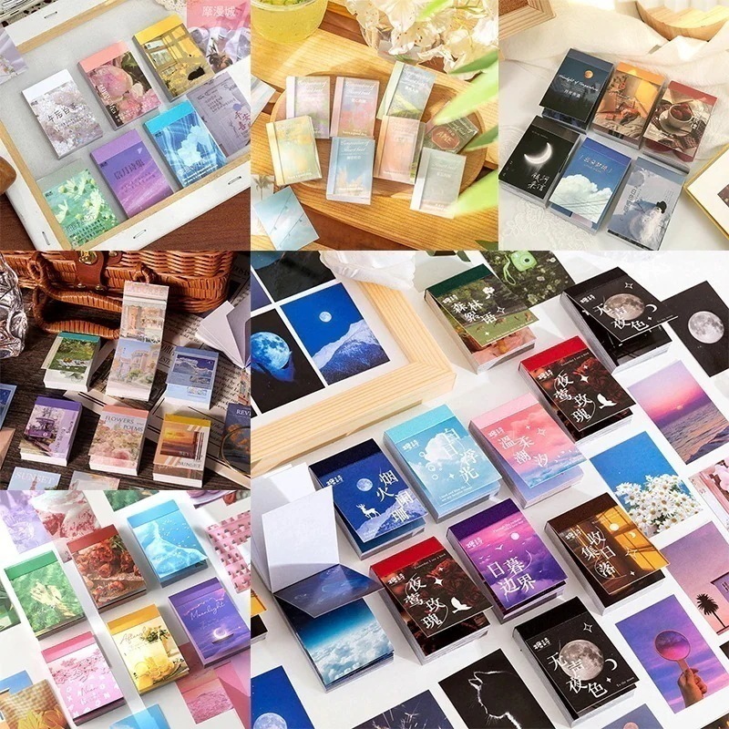 【1つ買うと12つ無料】豆本 福袋 点 160+種類ランダム　風景　 レトロ 和風 写真シール　シール　ステッカー　コラージュ素材　フォトシール　インスタ風304213