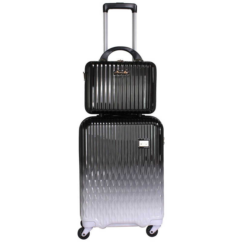 シフレ　抗菌 スーツケース 機内持ち込み Sサイズ ジッパータイプ ミニトランク付き LUNALUX(ルナルクス) ミッドナイト [32L /2泊～3泊]　LUN2116K-48