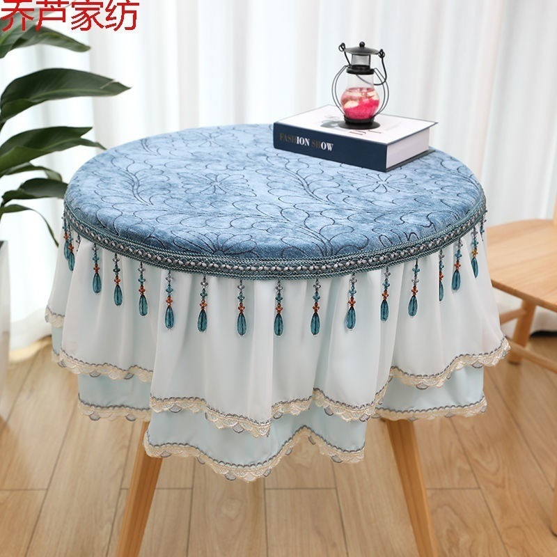 テーブルクロス 高級ラウンドコーヒーテーブルガーリーインスタイルダイニングテーブルクロス北欧レースファイアテーブルクロス 5,213円