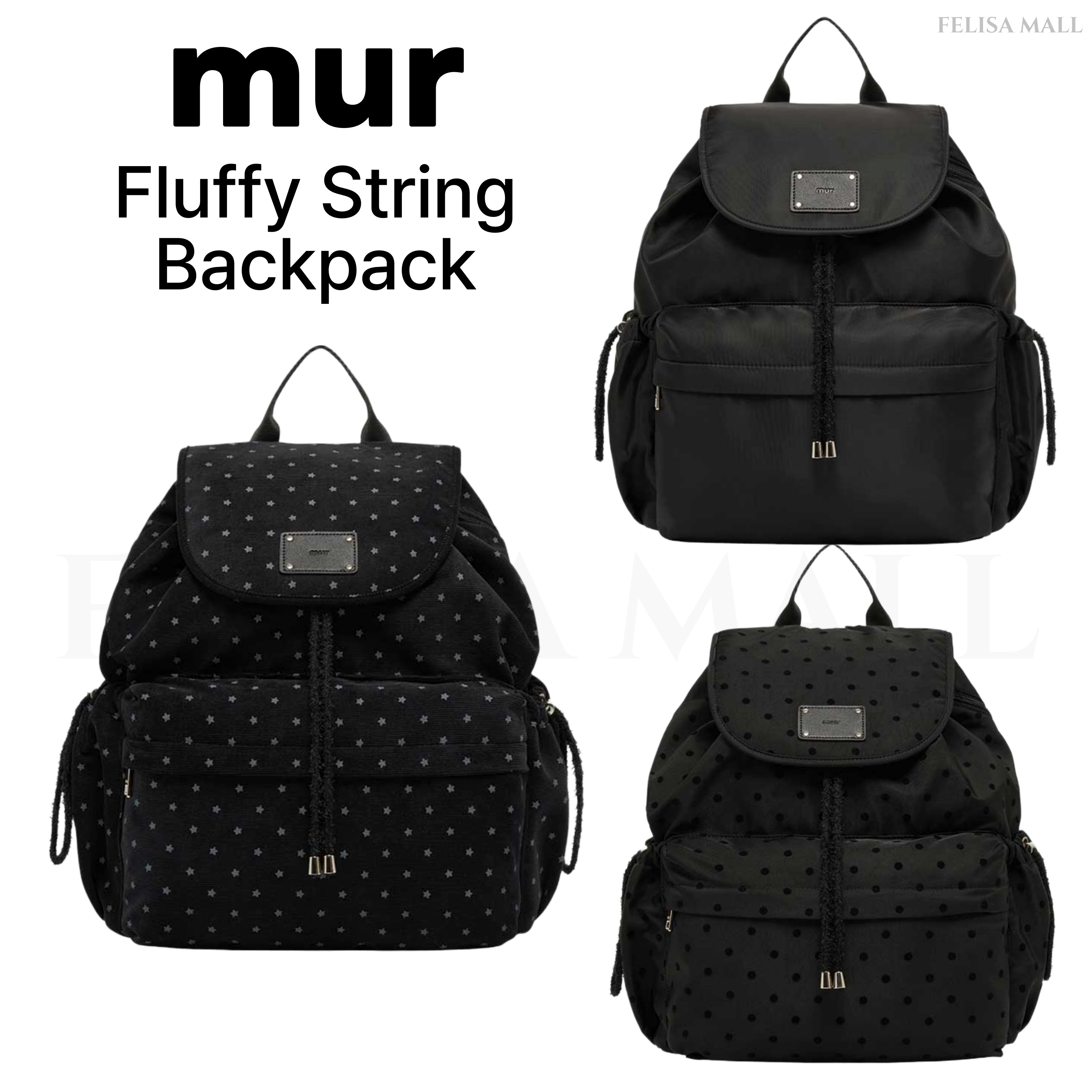 [mur] Fluffy String Backpack バックパック 韓国人気