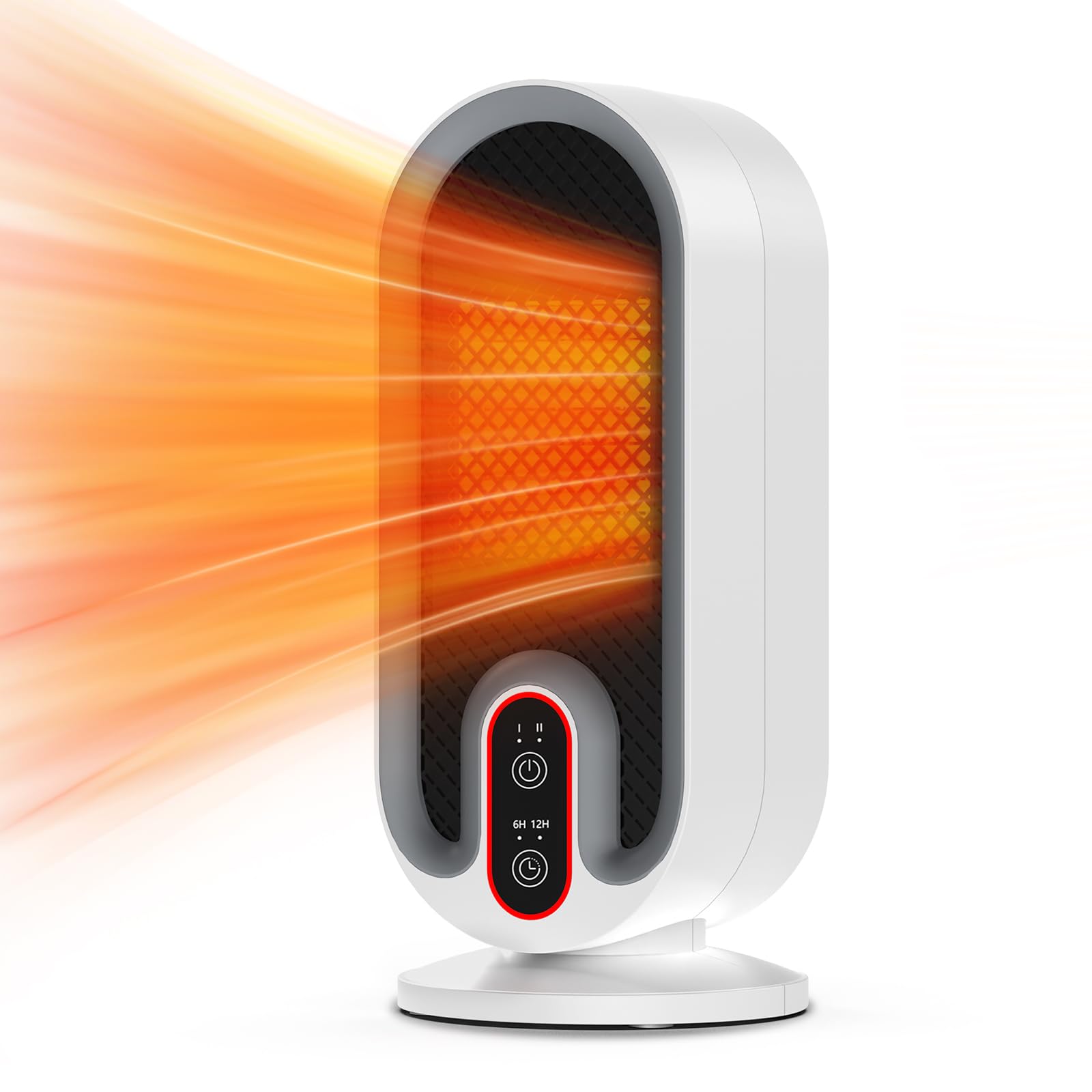 【2024冬新型 2秒速暖】セラミックヒーター ヒーター 電気ストーブ 小型 セラミックファンヒーター 省エネ 650W/800W 2段階温風切替 大風量 即暖 ミニ 静音 ファンヒーター タイマー機