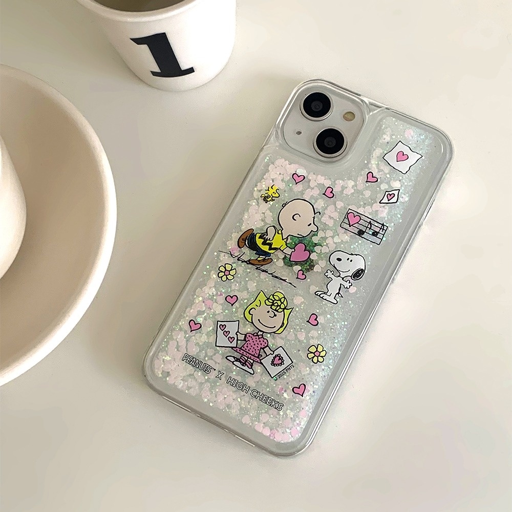 HIGH CHEEKS valentine day Glitter iPhone ケース