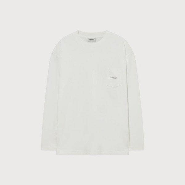 長袖Tシャツ JQS CO2503LT02-OW ベーシックポケットロングスリーブ Off White