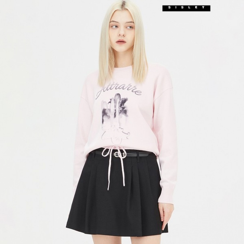 [シスレー] シスレープリント裾ストリングニット SAKP07411