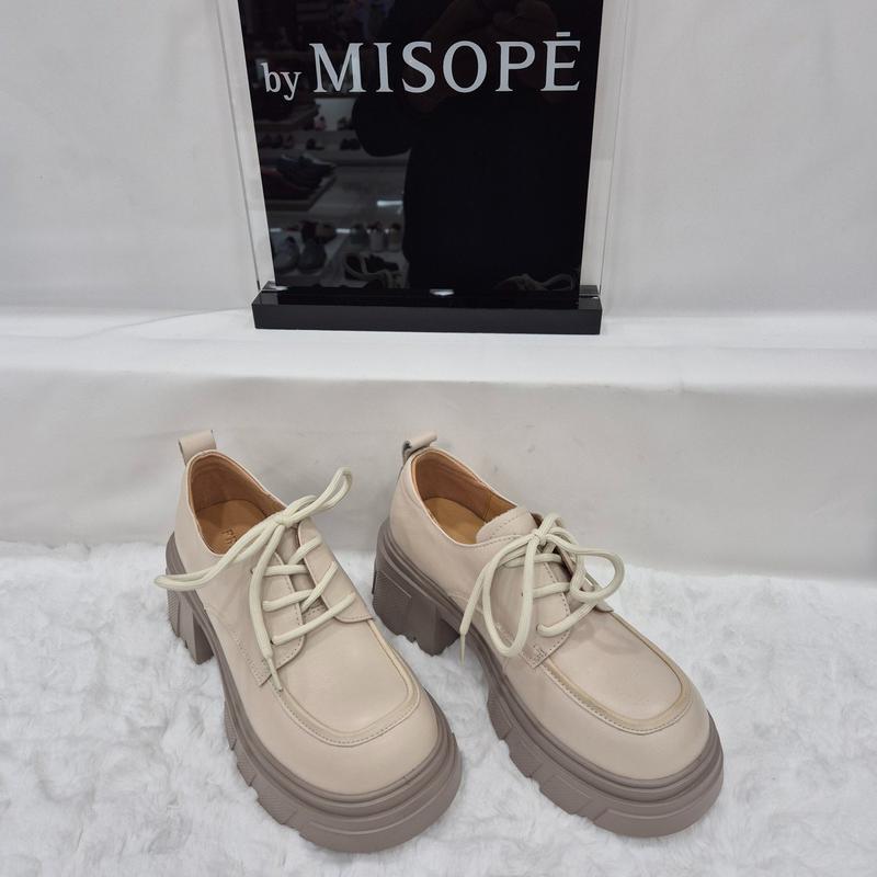 By 女性 ベーシック チャンキーソール ダービーシューズ 112HT439SZ011 IVORY 3 JJ
