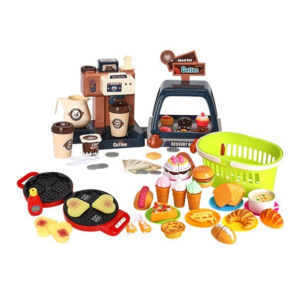 プレイ マイリトルホームカフェセット(1484set)(スイートホームカフェ+ハッピーベーカリー+こんがりワッフル料理)