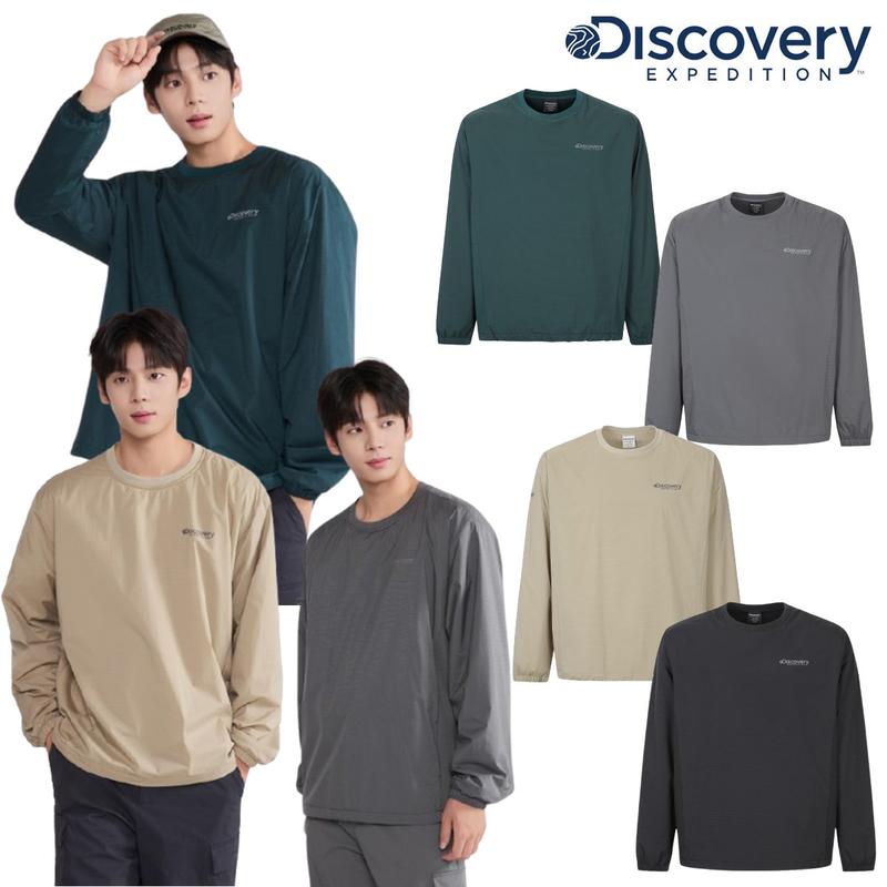 [25F/W] DMRL3A054 男性ウーブンメッシュ起毛長袖Tシャツ (オーバーフィット)
