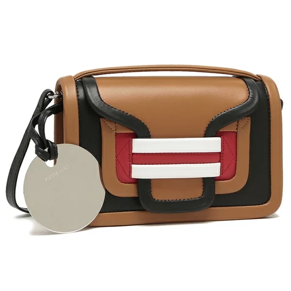 アルディ ショルダーバッグ アルファ ブラック ブラウン レディース PIERRE HARDY QV08 LAMB-CALF