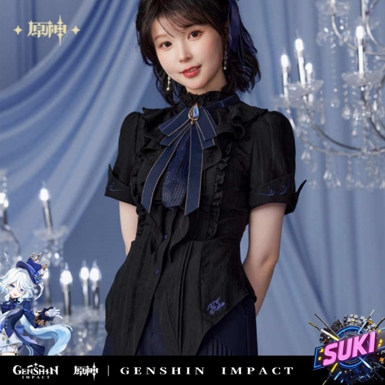 【プロ品質を極める!】原神 グッズ / フリーナ インプレッションシリーズ / シャツ / Genshin Impact Furina 芙宁娜 げんしん コスプレ 2