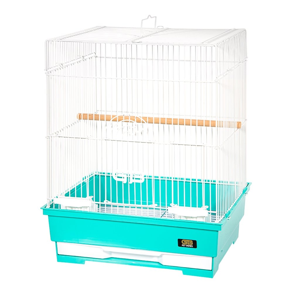 ジービー　鳥かご　３２５－Ｓ　ホワイトXグリーン　幅３２５ｘ奥行２７０ｘ高さ４００ｍｍ　ＣＲＣ55―15―10―10―00