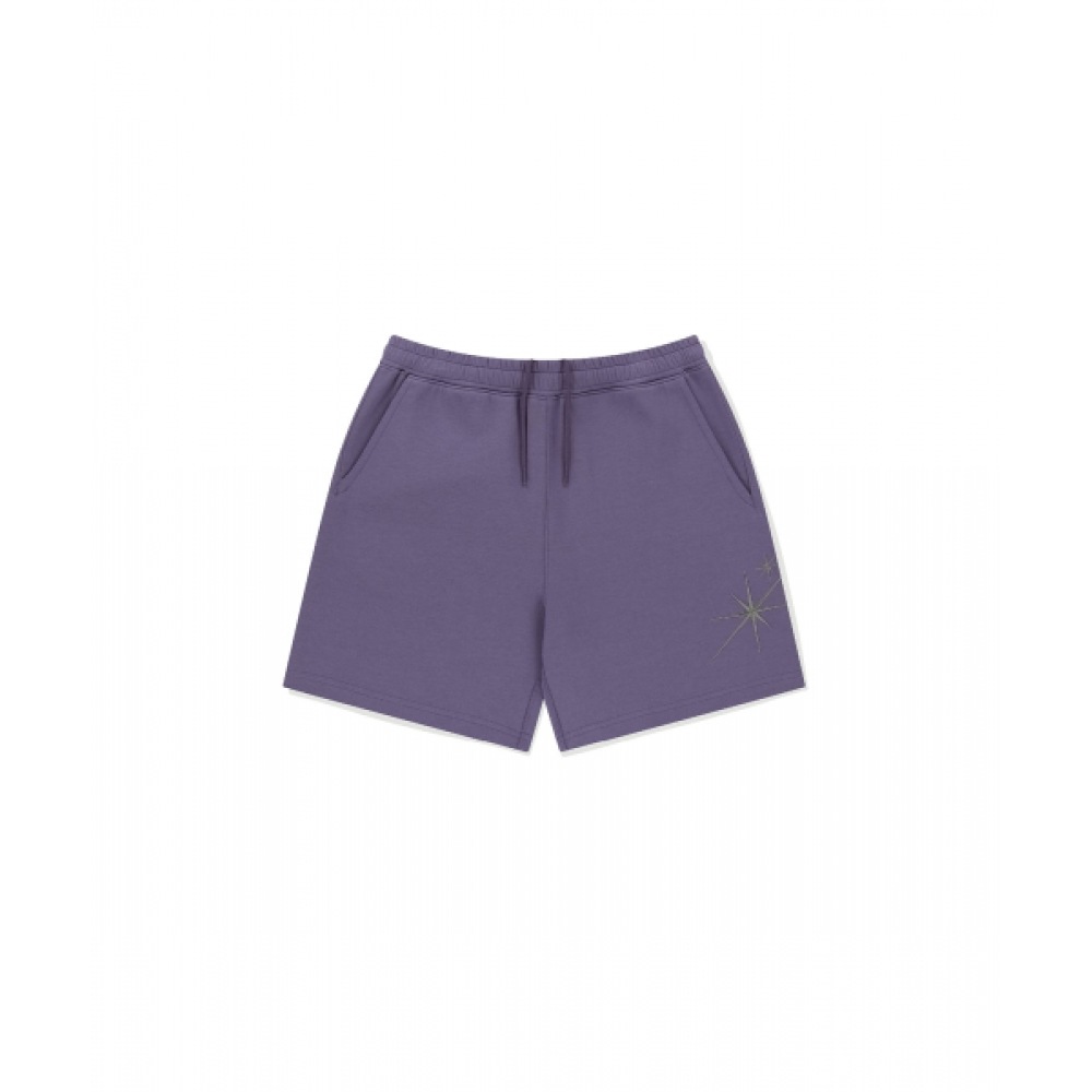 SUNLOVE スパークルスウェットショーツ パープル