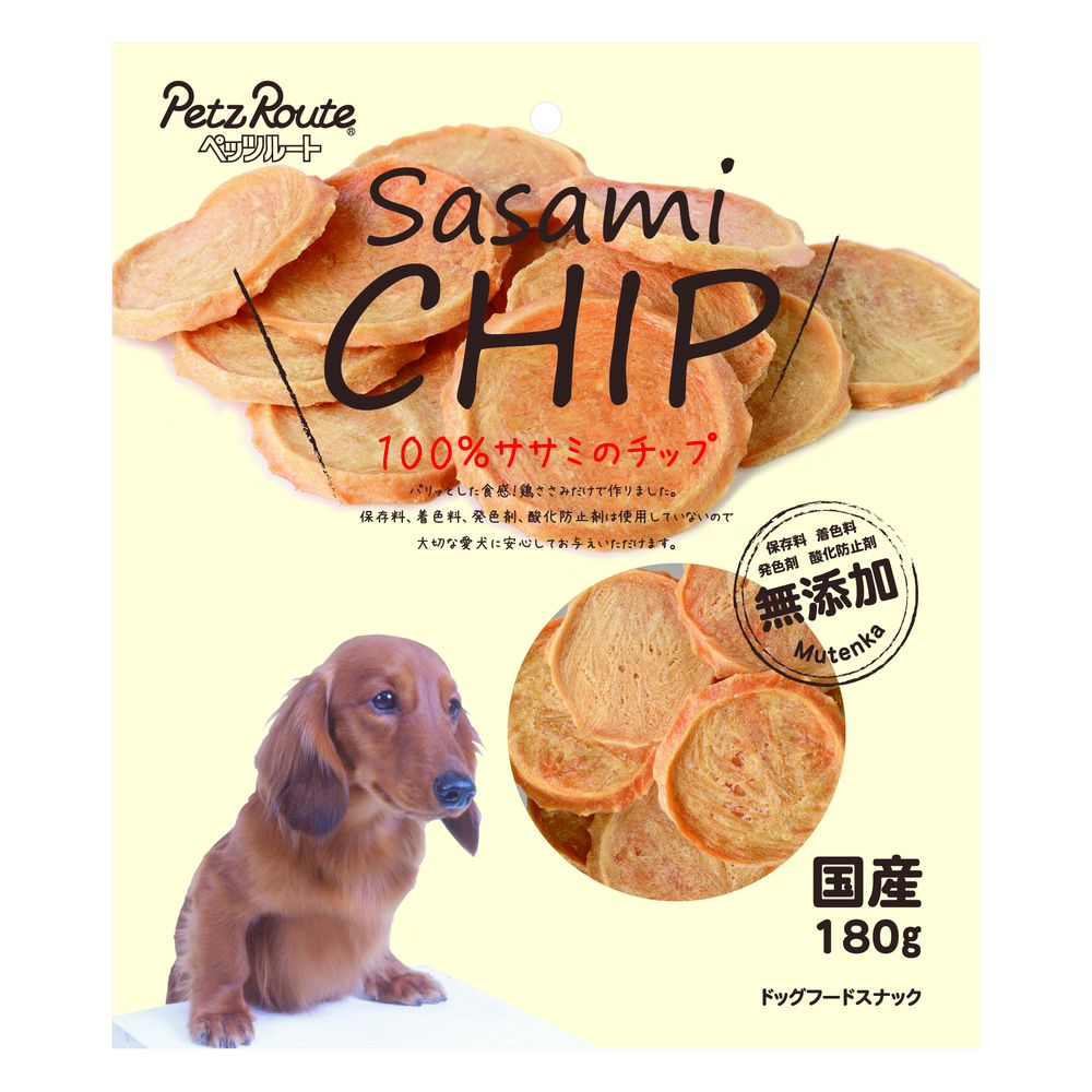 （まとめ買い）ササミのチップ 180g 犬用おやつ [x4]