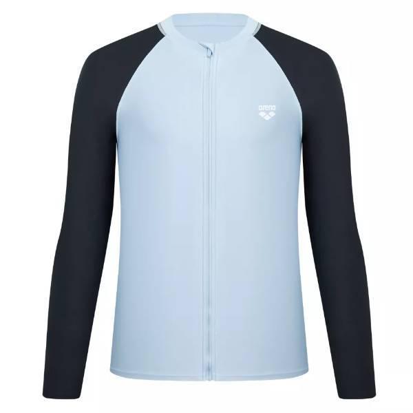 男性) サンセットリラックスフィットジップアップラッシュガード(A4BM1RR48SBL)