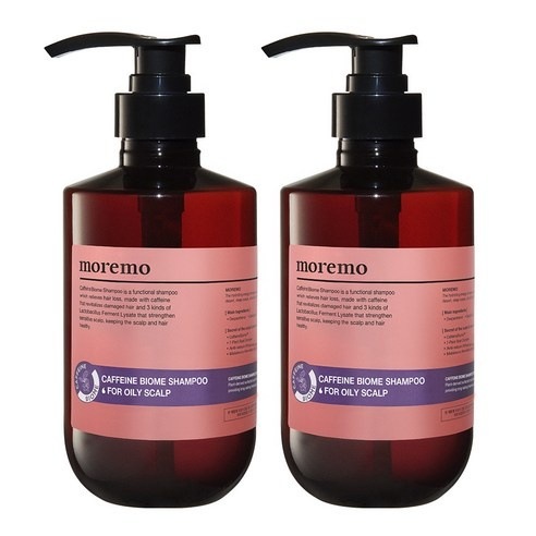 [1+1] モレモ(MOREMO) カフェインバイオームシャンプー 油性頭皮用 500ML
