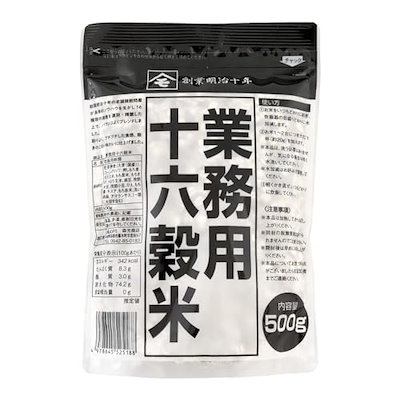 他サイト： 創業明治十年 森光商店 雑穀米 十六穀米 500g (50合分) 混ぜるだけ 雑穀マイスターが選んだ 雑穀好き 超雑穀感 水洗い不要 もち麦 玄米 黒米 アマランサス使用 ジップ付きの商品画像
