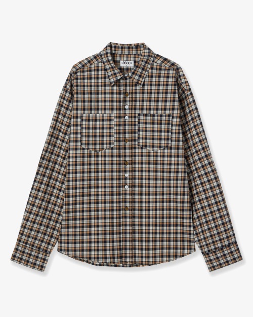【AEAE】 BUTTON CHECK SHIRTS [NAVY] 正規品