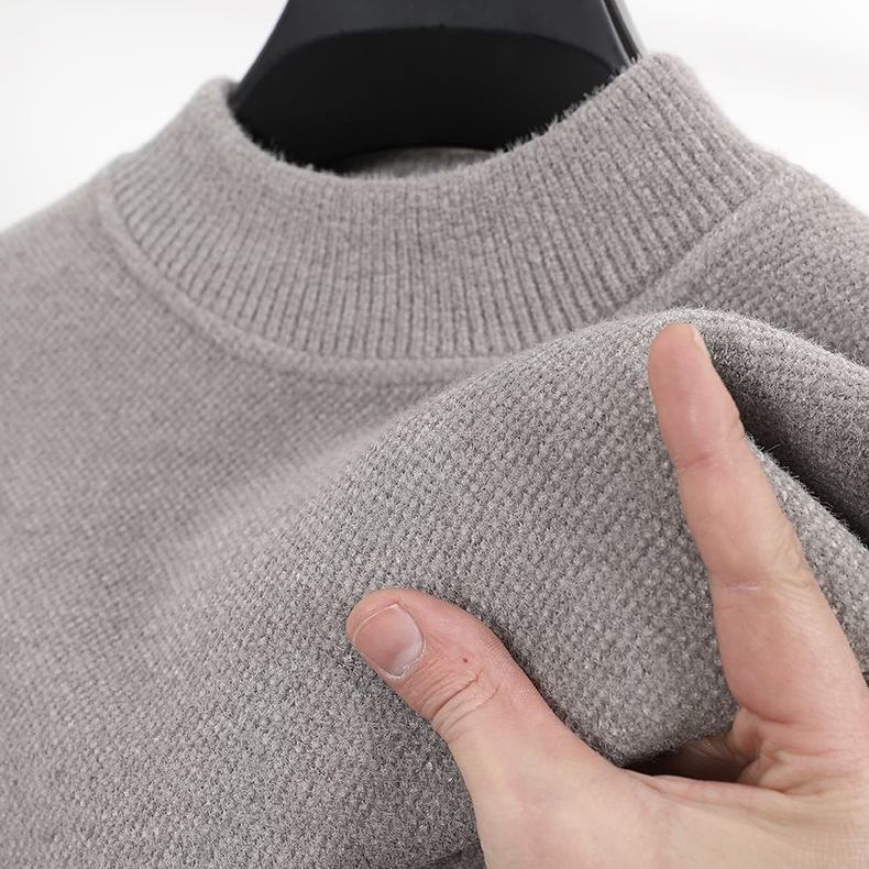 ニットウェア 秋冬に着たい ベーシックニット 韓国ファッション 秋冬 新作 プルオーバー メンズセーター ック リブニット ゆったり 無地 インナー