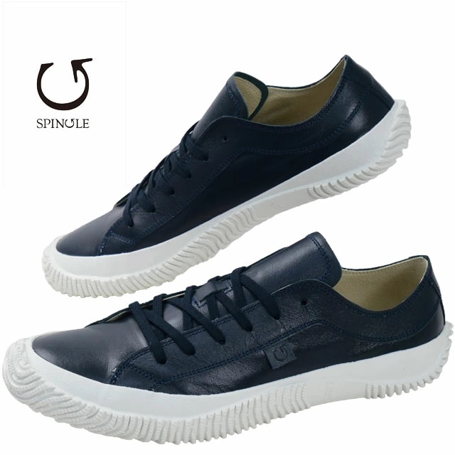 スピングル メンズ スニーカー ローカット レザースニーカー レディース カジュアルシューズ メイドインジャパン 本革 日本製 SP-110 ディープネイビー 靴 16,060円