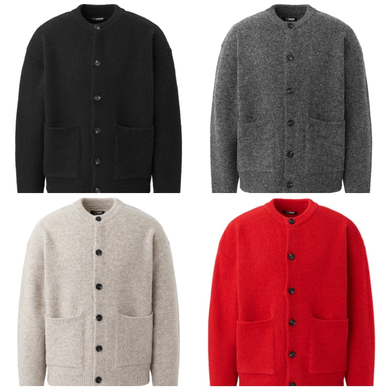 【DNSR】 BASIC ROUND CARDIGAN : 4COLORS