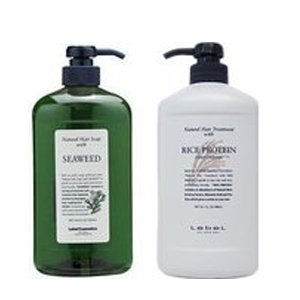 ナチュラルヘアソープ シャンプー シーウィード 1000ml トリートメント ライスプロテイン 980ml