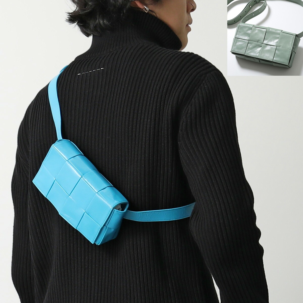BOTTEGA VENETA ボッテガヴェネタ ボディバッグ CASSETTE カセット 651053 VCQ72 メンズ ベルトバッグ マキシイントレ 鞄 カラー4色 651053VCQ728803