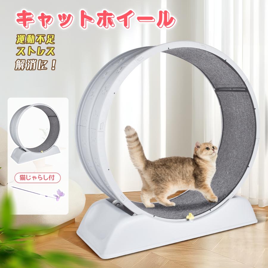 キャットホイール ルームランナー 直経79.5cm 猫 ランニングホイール 運動不足 ストレス解消 猫ランニングマシン 回転 おもちゃ 猫玩具 低騒音 回し車