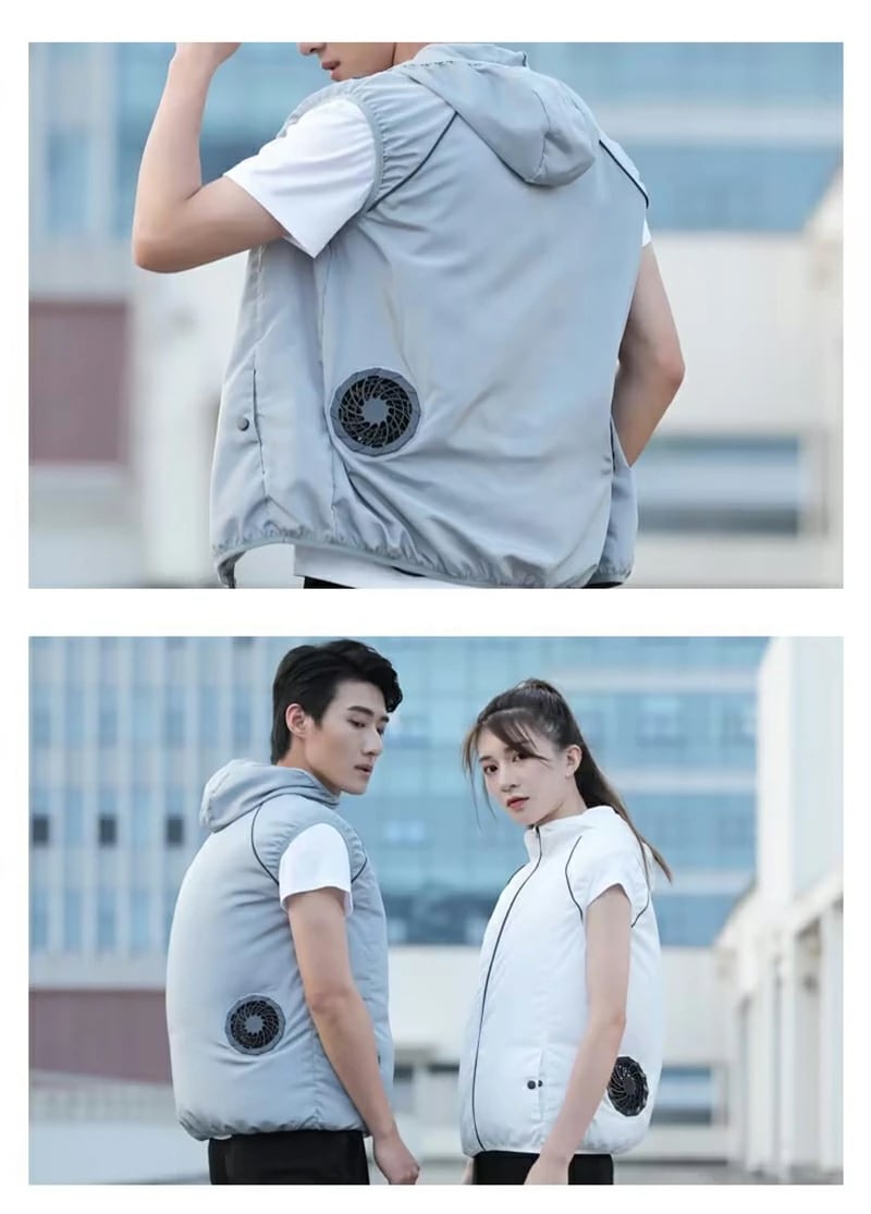 空調ウェア 冷却服 男女兼用 大きいサイズ ベスト バッテリー付き 送風ベスト ジレ スポーツ 大風量 薄型 メンズ レディース 夏 野外 ゴルフ アウトドア 熱中症対策 UVカット 通気性 釣り 冷