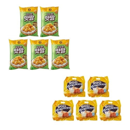 ノーブランド香ばしい味わい(甘い香ばしい味) 310g×5個+エッグクリームクッキー300g×5個 学校事務室 11,928円