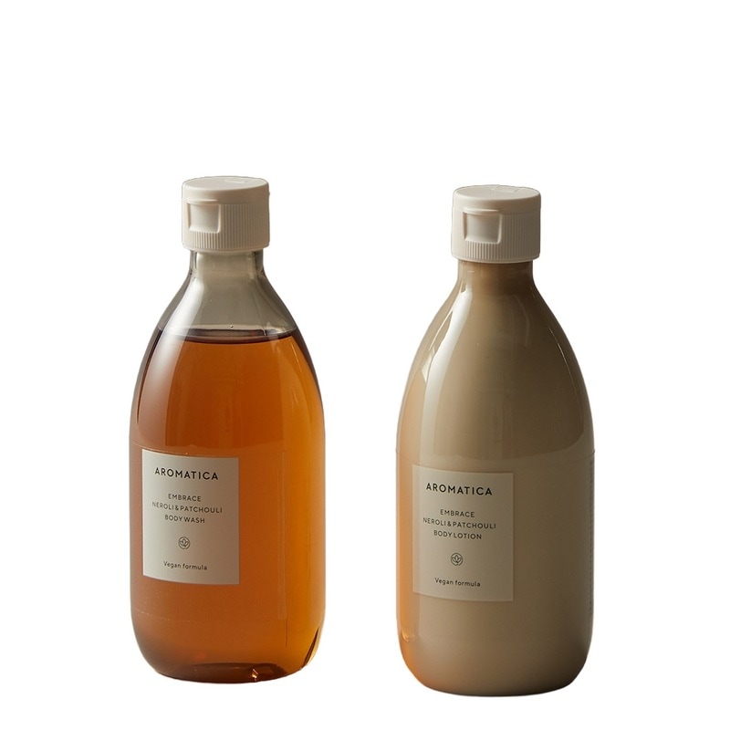 アロマティカインブレースボディウォッシュ＆ボディローション2種セット（300ML+300ML）大容量ボディケアボディウォッシュローションセット