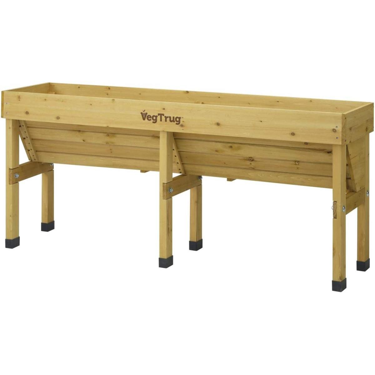 タカショー Takasho プランター ホームベジトラグ ウォールハガー L ナチュラル VGT-WH02F 大型 家庭菜園 V字形状 天然木