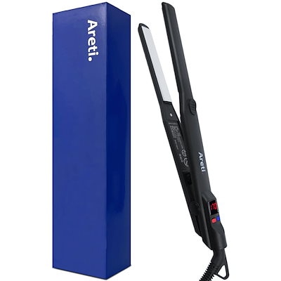 他サイト： ヘアアイロン 2way ストレート カール 前髪 チタニウム 急速加熱 LED 温度表示 ディスプレイ マイナスイオン ストレートアイロン コテ 15mm 20mm i628BK i679BKの商品画像