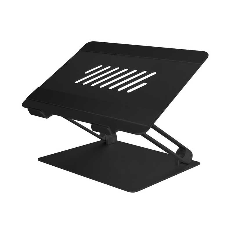 OWLTECH　ノートパソコン/タブレットPCスタンド[~17インチ] 折り畳みアルミ ブラック　OWL-PCST01-BK