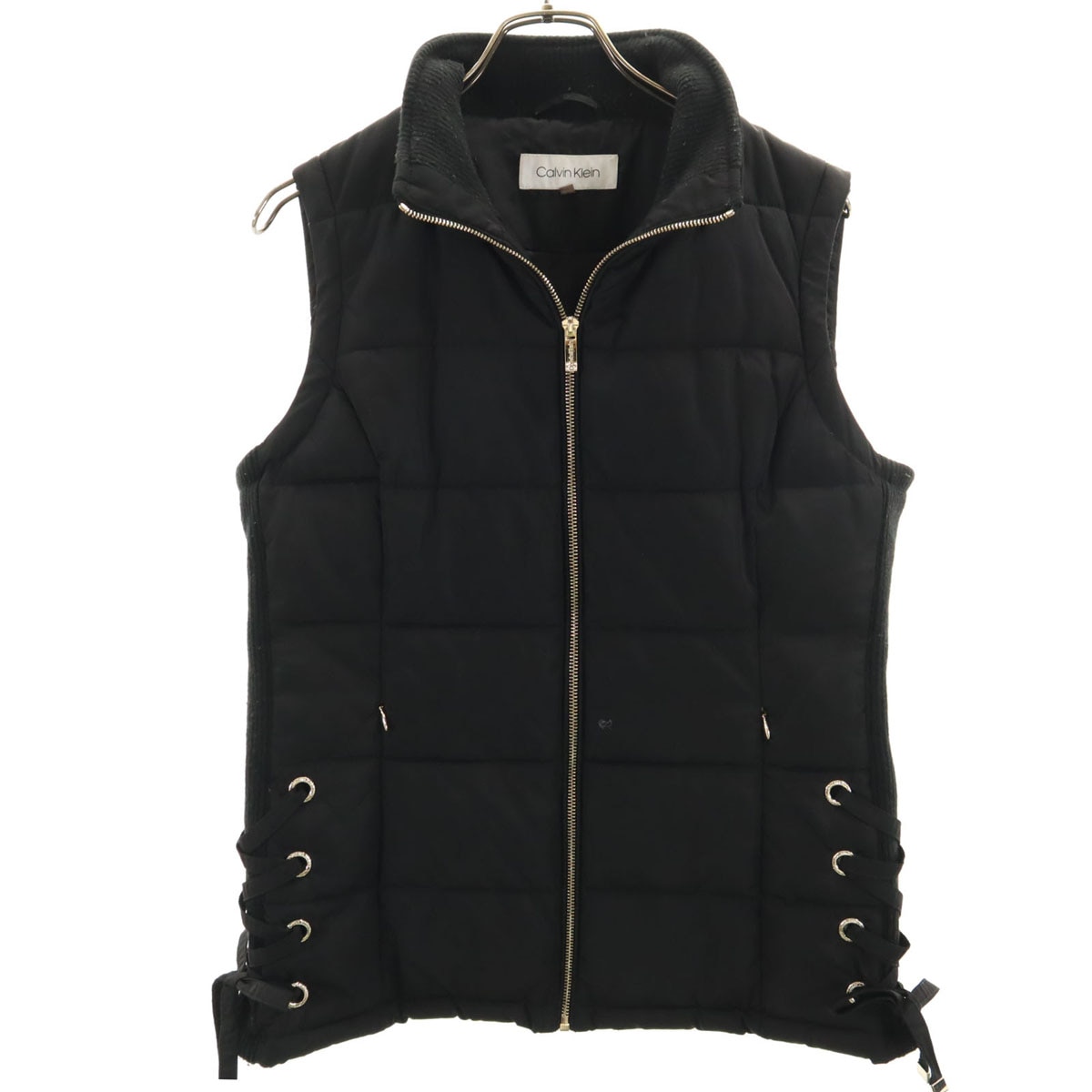 中綿ベスト S ブラック レディース 古着