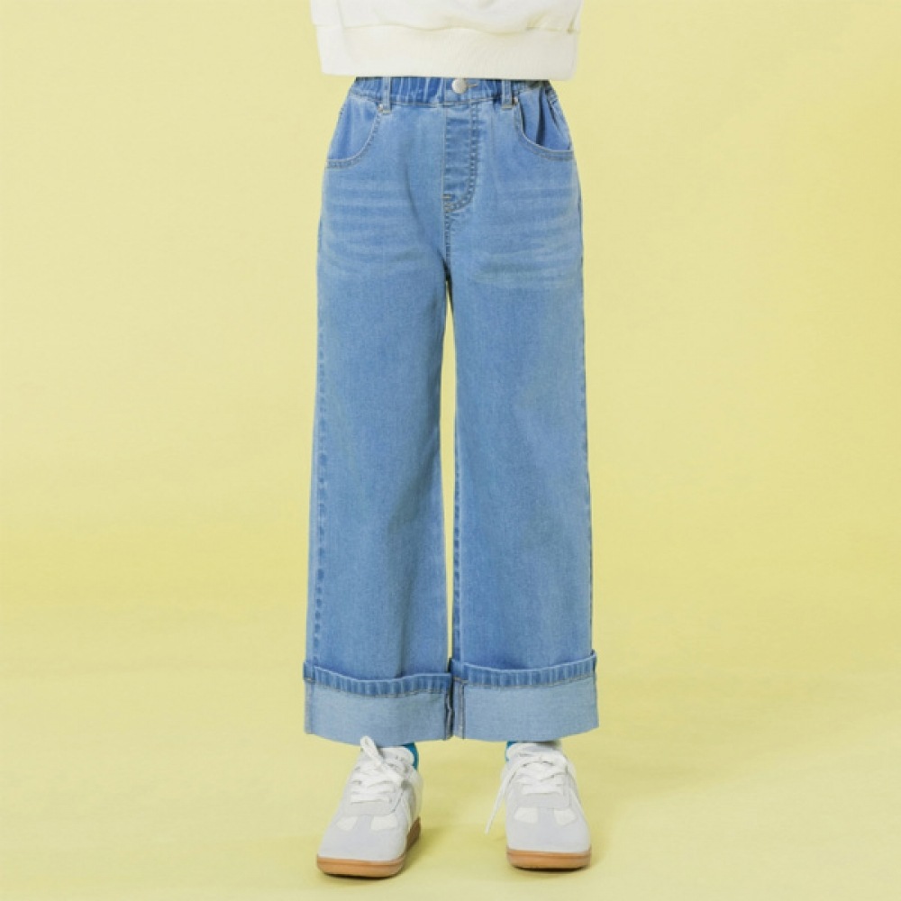 アイラブジェイ ロールアップワイドデニムパンツ JXSPT18