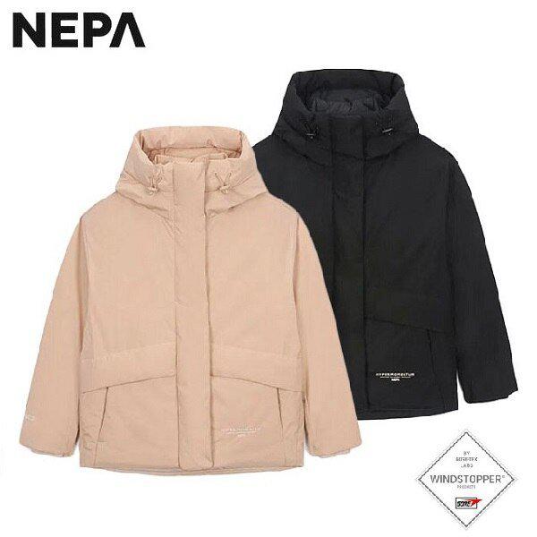 冬の女性用ベントゥスウィンドストッパー2Lフード付きグースダウンジャケット - 7K82056_HDD