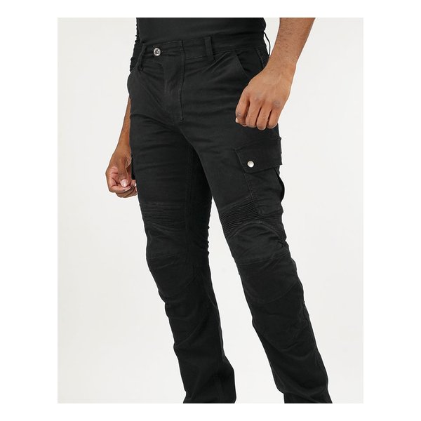 PK-7443 PROT RIDING コットンカーゴパンツ ブラック Lサイズ 07-7443/BK/L