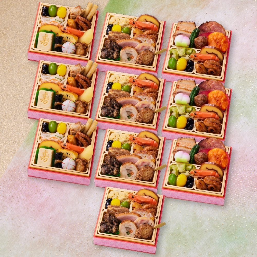 おせち 早割 予約 おせち料理 板前魂の小桜パーティーおせち 10個セット（肉4個・和風3個・中華風3個） ミニ 一段重 ミニおせち 0.7人前 1人前 10人前 御節 送料無料 2025 2026