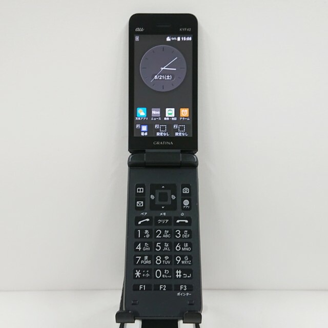 GRATINA KYF42 au ブラック 送料無料 本体 c13149 【中古】