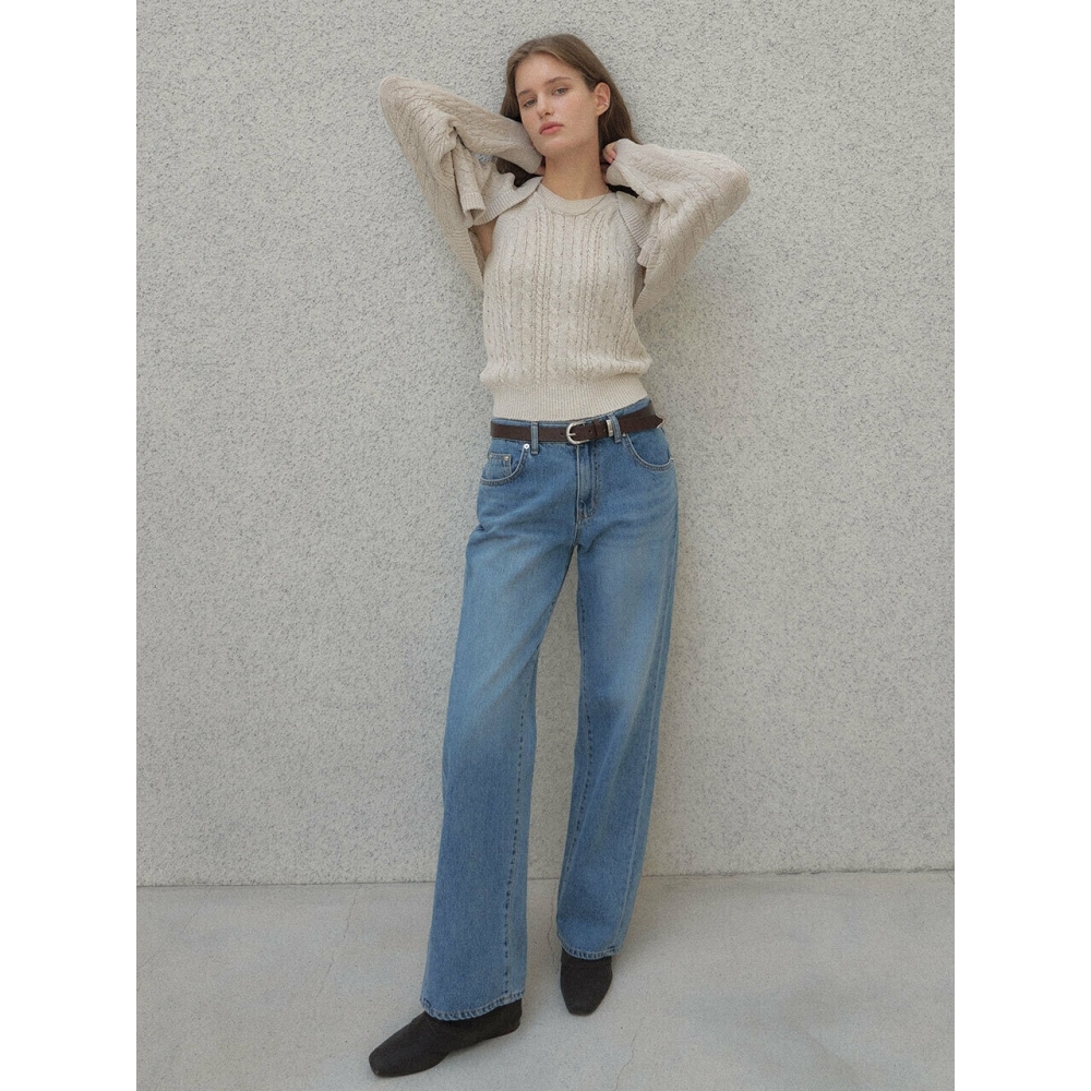 LOEUVRE ローライズデニムパンツ SJ2ML658 35