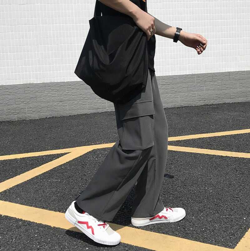 ボトムス パンツ ズボン カーゴパンツ ワイドパンツ ストレートパンツ ルーズストレート フルレングス ゆる 綿 きれいめ シンプル カジュアル 抜け感 リラックス 無地 春 夏 秋