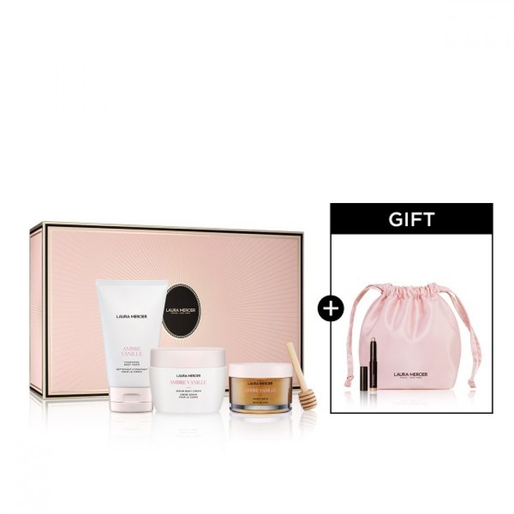 ローラ メルシエ [リミテッド] アンバー バニラ コレクション(+サテン ポーチ & シェドウ&ショッピングバッグ プレゼント)