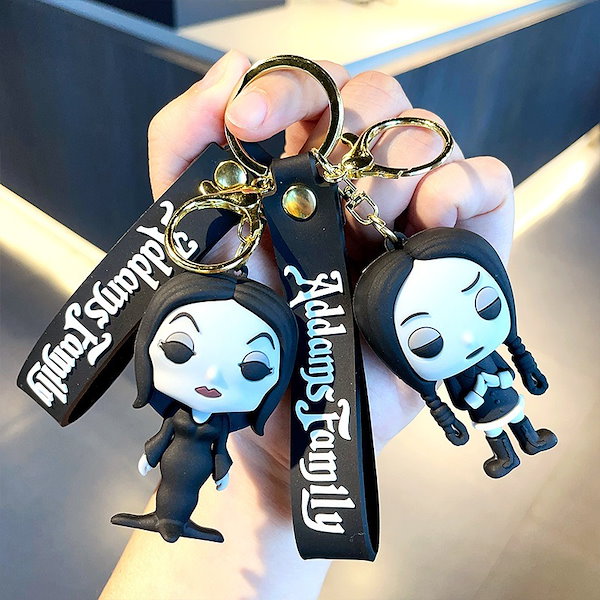 Qoo10] 水曜日のキーホルダーアダムスファミリー人