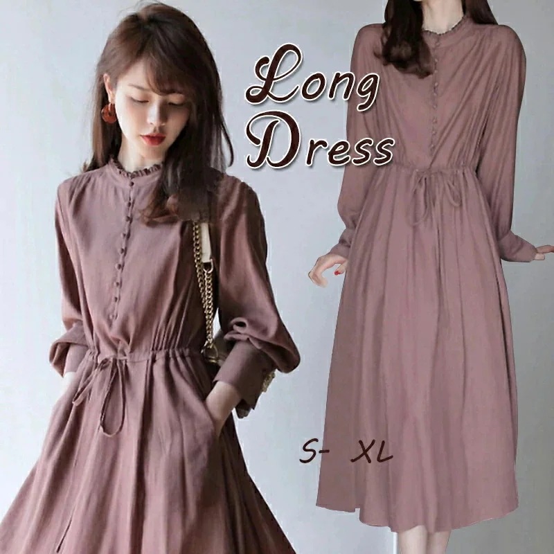 ドレス 結婚式 通勤 着痩せ ワンピースドレス ワンピース パーティードレス 袖付き 袖あり ロングワンピースドレス お呼ばれ パーティー ロング丈 上品 透け感