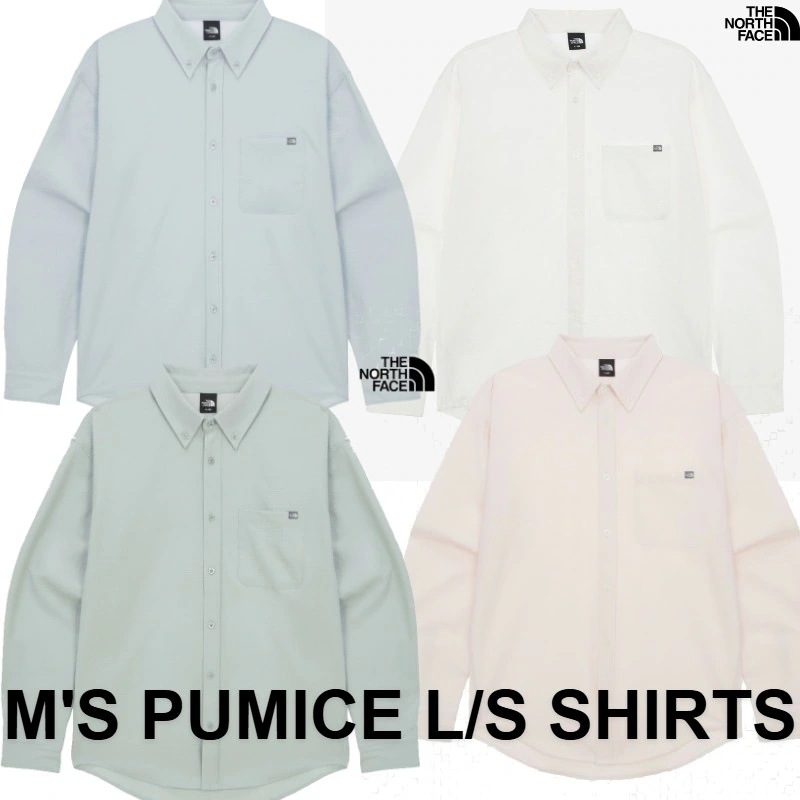 韓国正規品保証 関税負担なしNH8LR03A MS PUMICE LS SHIRTS デイリー 基本 着装 男子 女子 人気 韓国 ファッション 男女共用 アウトドア