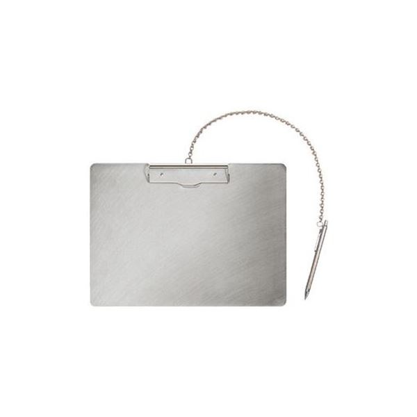 （まとめ）エヌケイ ステンレス用箋挟ペン付きA4S SC-A4S-P(×3セット)