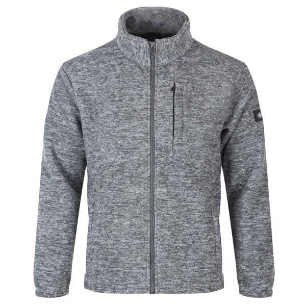 メンズソフトボア起毛フリースジップアップ BR-JUW-Q005-グレー