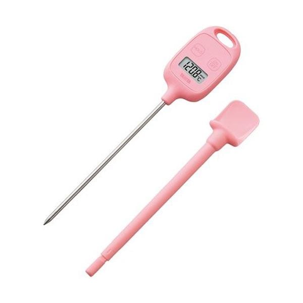 (まとめ) タニタ デジタル温度計 ピンク TT-583-PK 1個 (×5セット)