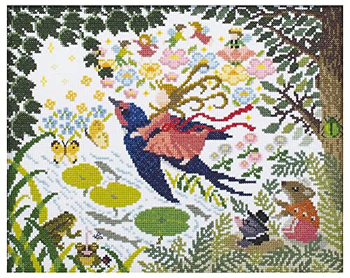 オリムパス 刺しゅうキット クロスステッチ Nostalgic Story Design by Nitka 親指姫 7571 額(フレーム)w-59は別売りです