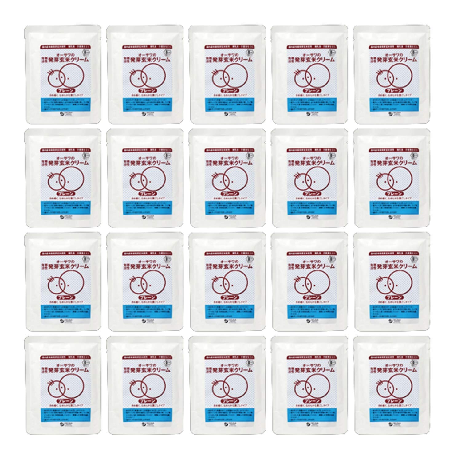 オーサワジャパン 有機活性発芽玄米クリーム(プレーン)×20個