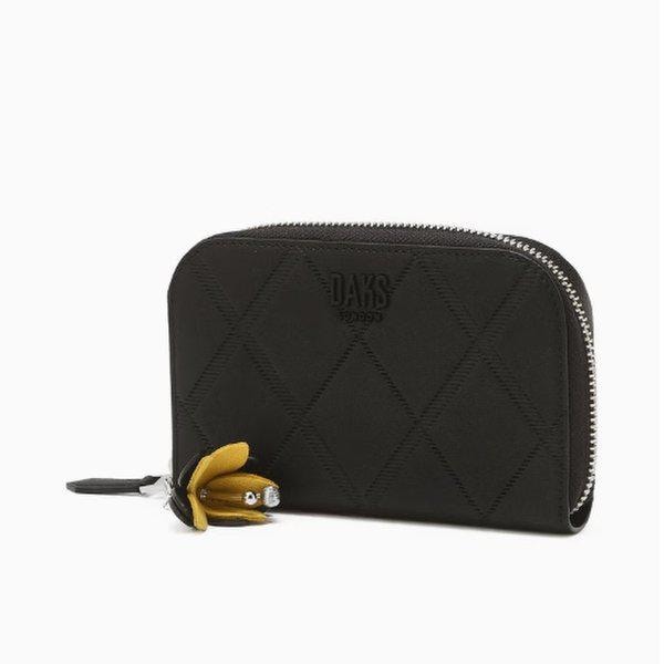 ブラック牛革ジッパードルの中財布DCWA5F814BK_s